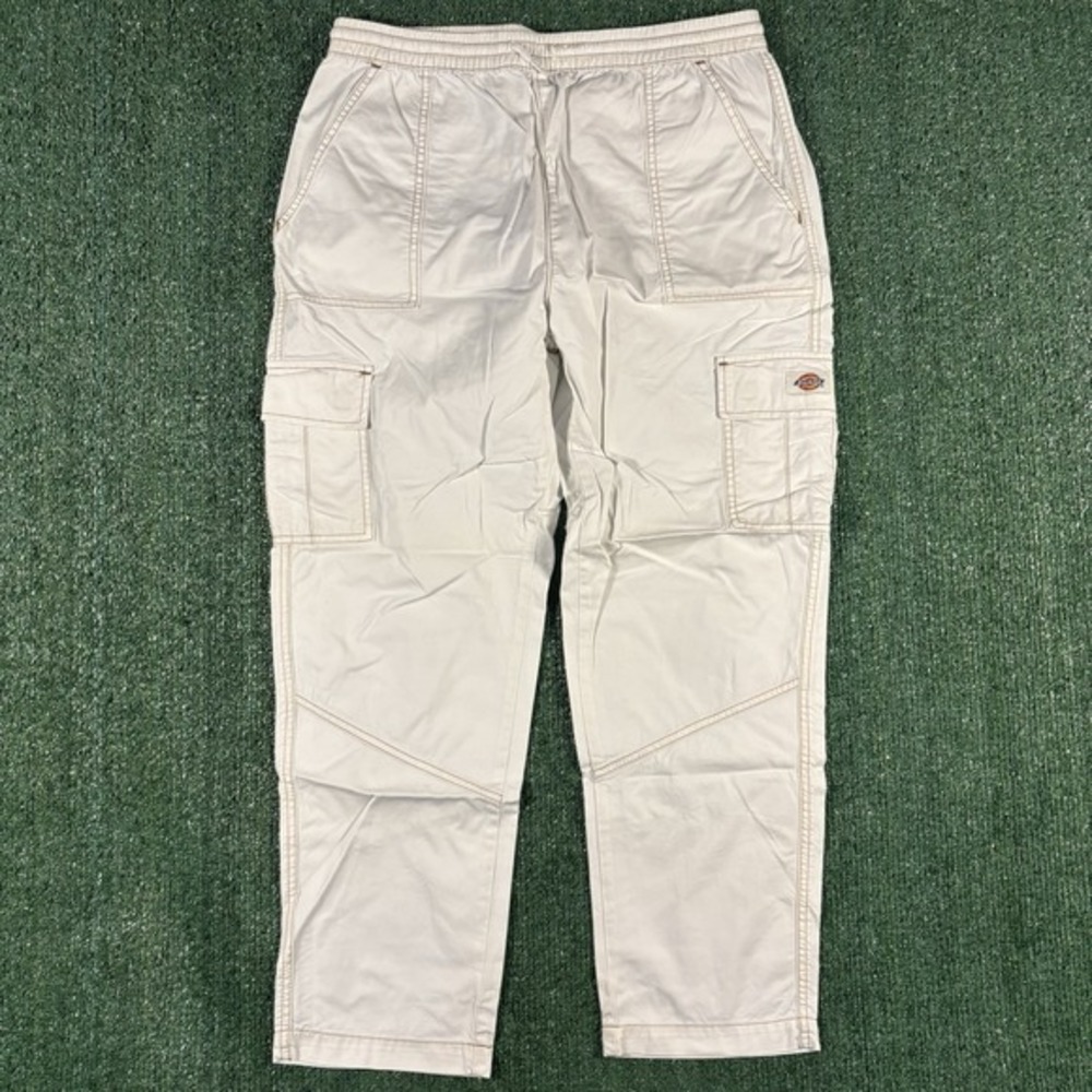 Dickies Women's Straight Leg Cargo Pants in Light Beige